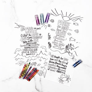 Psalm 139:17-18 Coloring Sheet