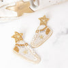 Gold Star Sneaker Earrings