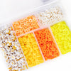 Mini Polymer Clay Bead Kit | Orange & Yellow