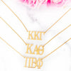 Theta Nameplate Necklace
