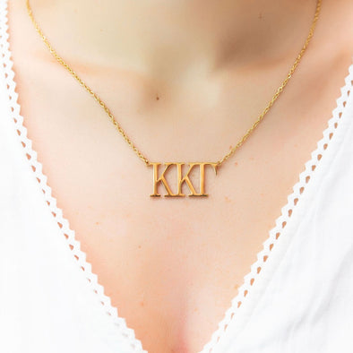 Kappa Kappa Gamma Nameplate Necklace