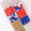 Red, White, & Blue Polymer Clay Bead Kit
