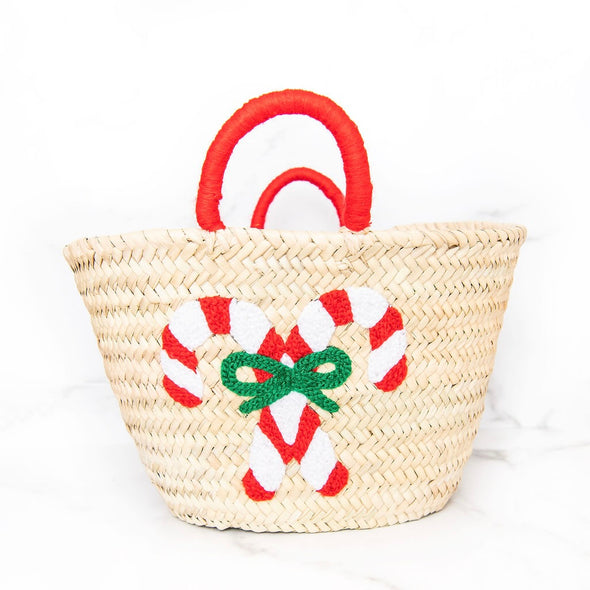 Candy Cane Bow Tote