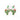 Flowering Cactus Beaded Earrings | Green