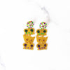 Mardi Gras Royalty Beaded Earrings