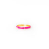 Enamel CZ Ring | Hot Pink