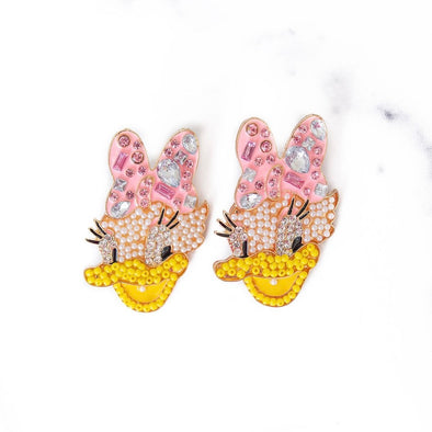 Magical Duck Earrings | Pink
