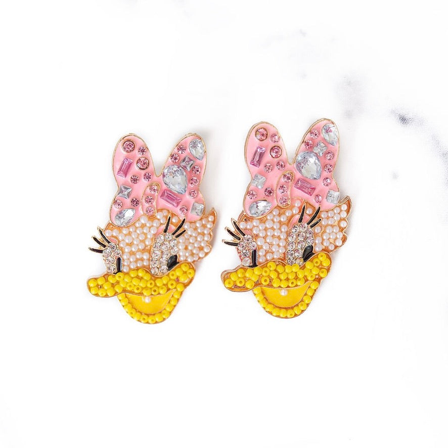 Swarovski duck online earrings