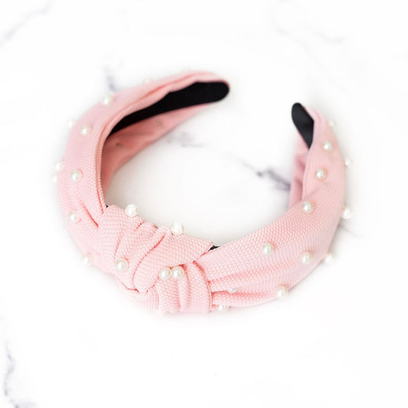 Light Pink Pearl Headband