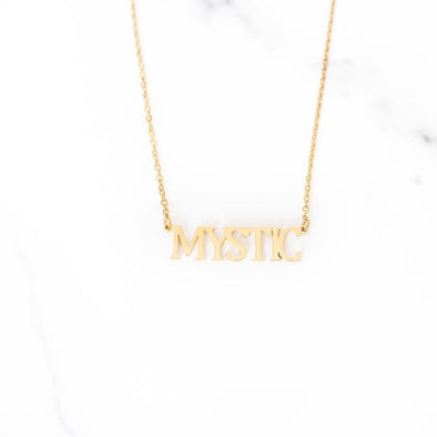 Mystic Nameplate Necklace