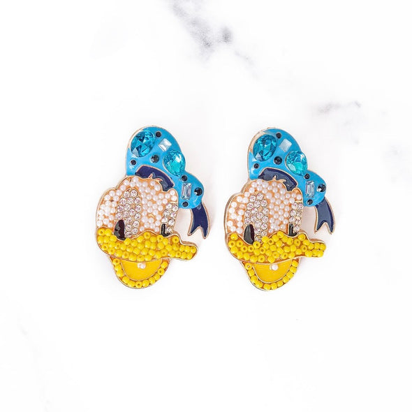 Magical Duck Earrings | Blue