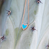 Diamond Turquoise Heart Necklace