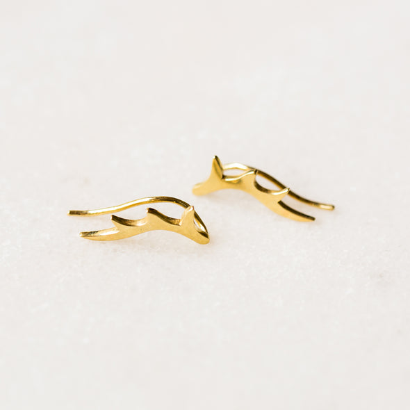 Antler Ear Crawlers | 14-Karat
