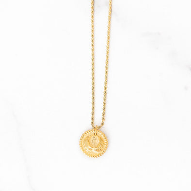 Angel Wings Medallion Necklace