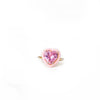 Pink Heart Gemstone Ring