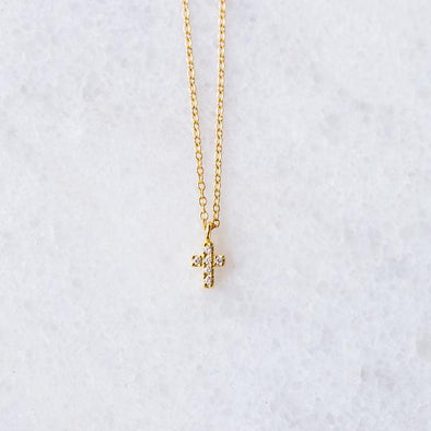 CZ Cross Necklace for Baby and Child
