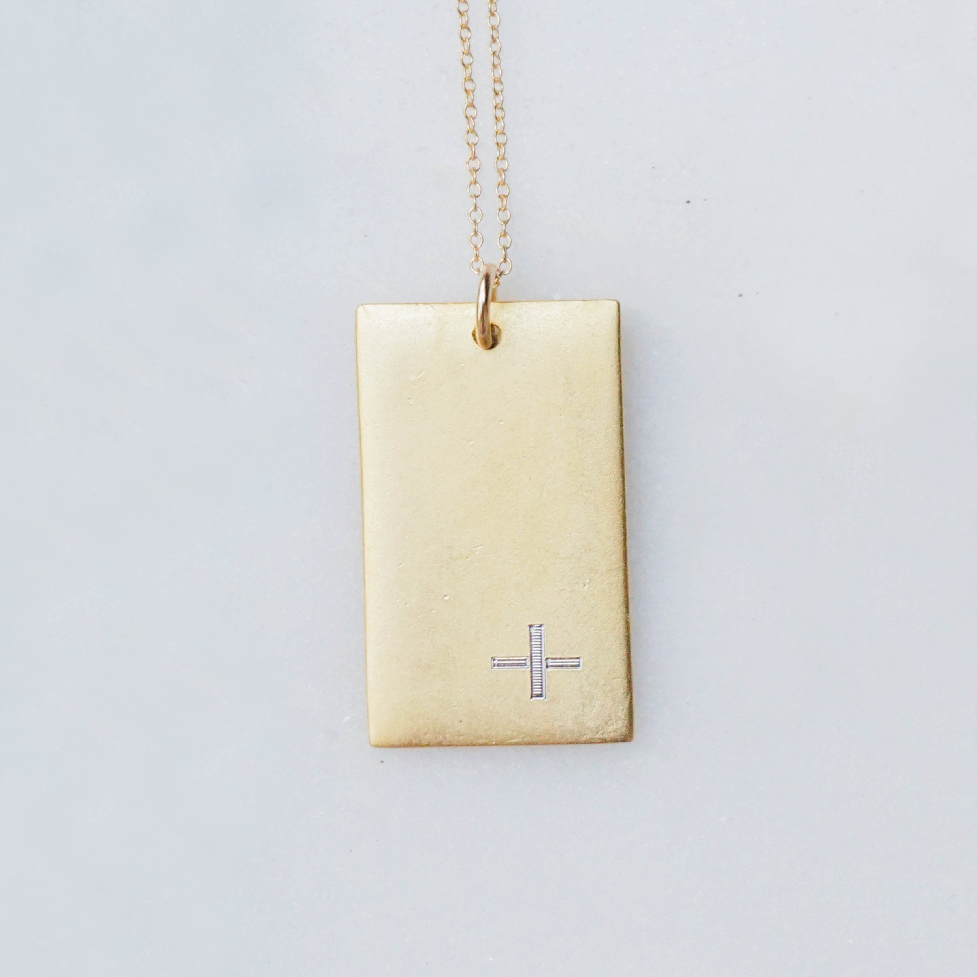 Crosshatch Necklace – Golden Thread, Inc.