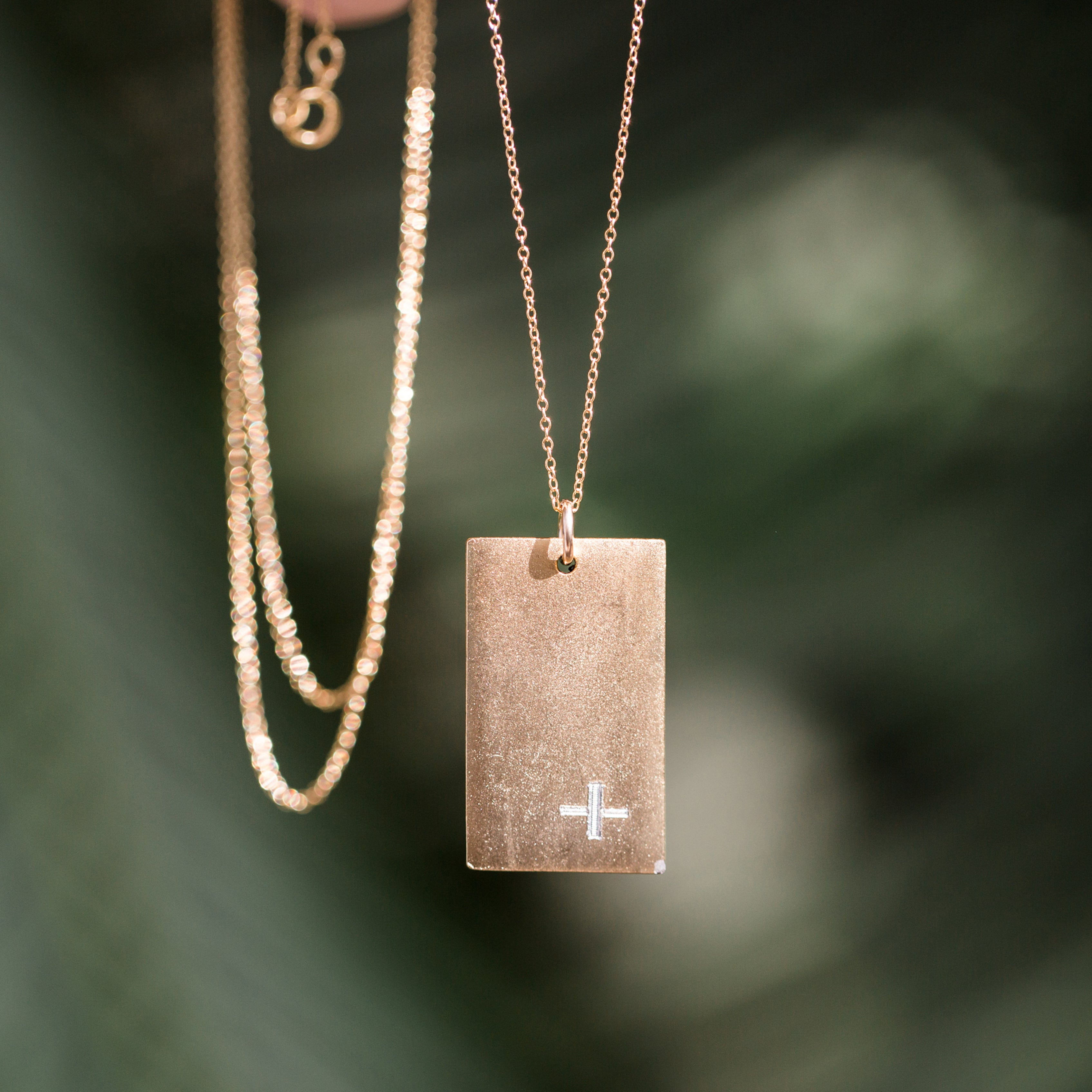 Crosshatch Necklace – Golden Thread, Inc.