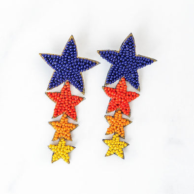 For the H | Astros-Inspired Shooting Star Earrings