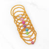 Soccer Ball Gold Beaded Bracelets