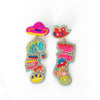 Rainbow Cinco De Mayo Beaded Earrings