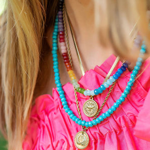 Genuine Turquoise Beaded Necklace