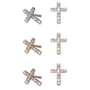 Diamond Cross Earrings | 14-Karat