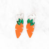 Acrylic Rabbit & Carrot Earrings