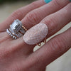 Diamond Oval Cocktail Ring
