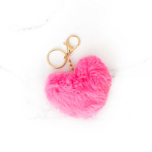 Pink Heart Key Chain