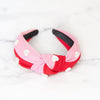 Pink + Red Two-Toned Heart Headband