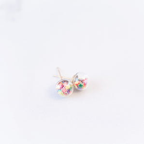 Rainbow | Mini Star Confetti Stud Earrings