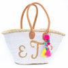 WHITE All-Sequin Beach Bag | Large