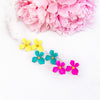 Bright Yellow Tropical Flower Stud Earring