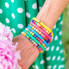 Rainbow Polymer Clay Bracelet