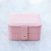 Pink Leather Travel Case