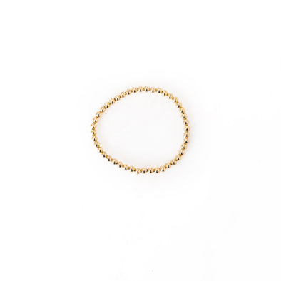 Gold-Filled Gold Beaded Bracelet | 4 mm