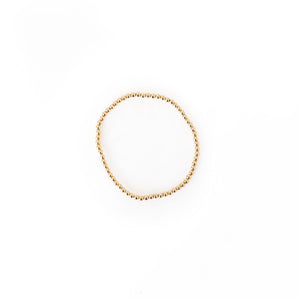 Gold-Filled Gold Beaded Bracelet | 3 mm