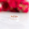Emerald Cut Rainbow and Diamond Eternity Band