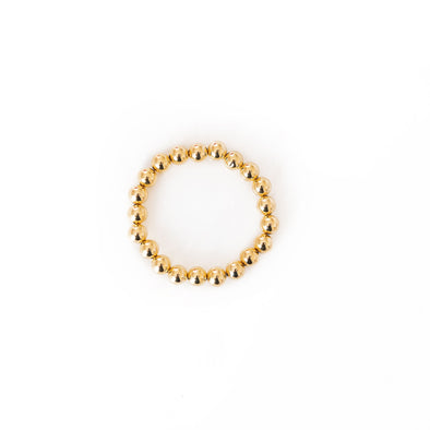 Gold-Filled Gold Beaded Bracelet | 8 mm
