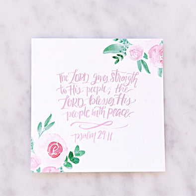 Psalm 29:11 Scripture Card