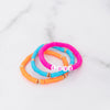 Neon LOVE Bracelet Set