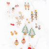 Merry & Bright Bow Studs | Gold