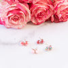 Rasberry Red | Mini Star Confetti Stud Earrings