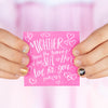 Pink Heart Confetti Charm Necklace