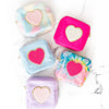 Blue Pouch with Hot Pink Heart