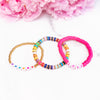 Rainbow + Hearts + LOVE Bracelet Set