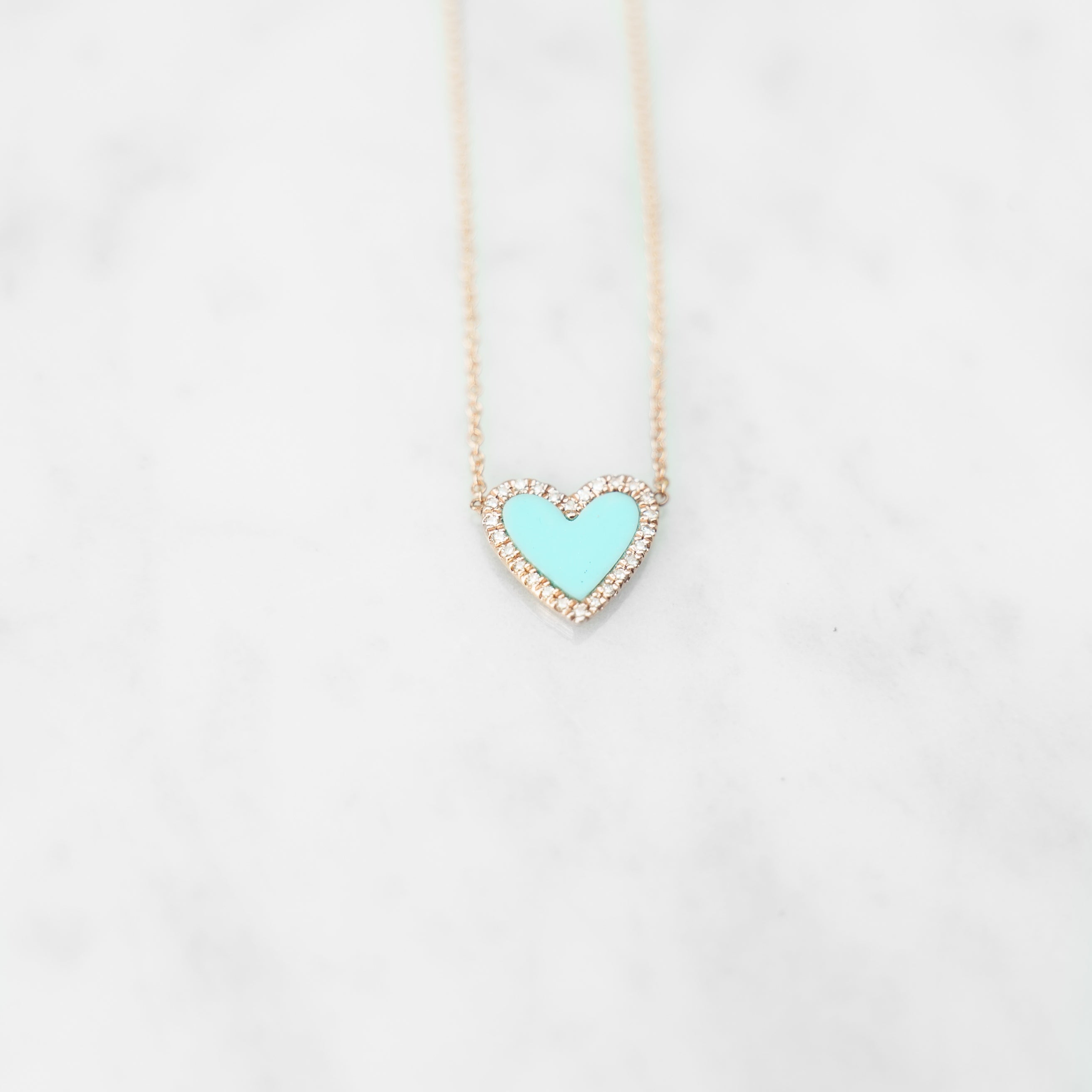 Tiffany turquoise sales heart necklace