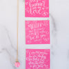 Pink Heart Confetti Charm Necklace