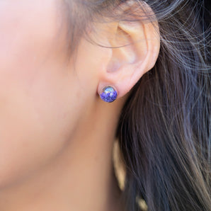 Purple | Mini Star Confetti Stud Earrings